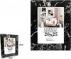Cornice-Portafoto-Quadri-Tele-Poster-20-X-25-Cm-Modello-Effetto-Marmo-Nero-71671