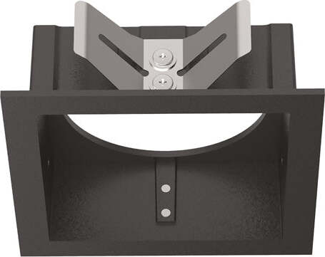 Cornice-Quadrata-Singola-A-Incasso-Contemporanea-Bento-Metallo-Nero