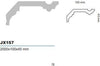 Cornice Soffitto per interni in duropolimero 2000x100x45mm Fai da te/Prodotti per la costruzione/Materiali da costruzione/Infissi/Modanature Led Mall Home - Napoli, Commerciovirtuoso.it