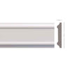 *STOCK FOLLI* Profilo a soffitto o boiserie in Polimeri Bianco RAL 9016 verniciabile 80X15mm (Prezzo al metro)