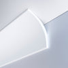 *STOCK FOLLI* Profilo a soffitto in Polimeri Bianco RAL 9016 verniciabile 63X63mm (Prezzo al metro)