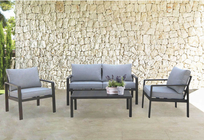CORONA---salotto-da-giardino-4-posti-Antracite-Milani-Home