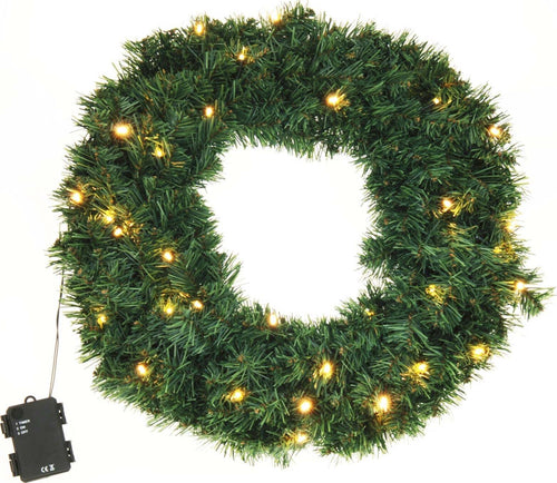 Corona natalizia verde, con luci a led caldo, ghirlanda da 50 cm, a batteria Casa e cucina/Decorazioni per interni/Addobbi e decorazioni per ricorrenze/Decorazioni natalizie/Orpelli e festoni MagiediNatale.it - Altamura, Commerciovirtuoso.it