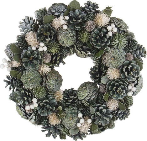 Corona retro porta selva ghirlanda natalizia decorazione natale ø 35 cm Casa e cucina/Decorazioni per interni/Addobbi e decorazioni per ricorrenze/Decorazioni natalizie/Orpelli e festoni MagiediNatale.it - Altamura, Commerciovirtuoso.it