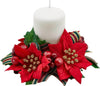 Corona stella di Natale, con nastro ghirlanda decorativa, centrotavola Ø 16 cm Casa e cucina/Decorazioni per interni/Addobbi e decorazioni per ricorrenze/Decorazioni natalizie/Orpelli e festoni MagiediNatale.it - Altamura, Commerciovirtuoso.it