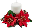 Corona stella di Natale, con nastro ghirlanda decorativa, centrotavola Ø 16 cm Casa e cucina/Decorazioni per interni/Addobbi e decorazioni per ricorrenze/Decorazioni natalizie/Orpelli e festoni MagiediNatale.it - Altamura, Commerciovirtuoso.it