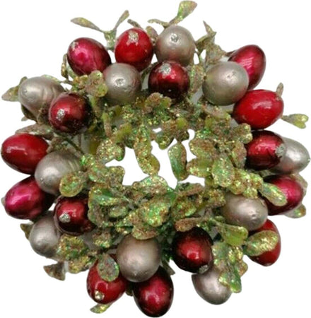 Corona vischio Canina per centro tavola e dietro porta decorazione natalizia da Ø 13 cm Casa e cucina/Decorazioni per interni/Addobbi e decorazioni per ricorrenze/Decorazioni natalizie/Orpelli e festoni MagiediNatale.it - Altamura, Commerciovirtuoso.it