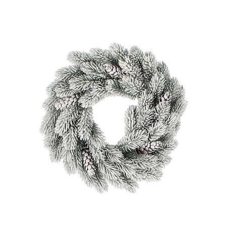 Corona natalizia innevata "Lynda" ghirlanda in plastica decorativa Ø 30/40 cm