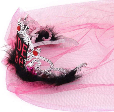 CORONCINA TIARA NERO FUCSIA PELUCHE BRIDE TO BE ADDIO NUBILATO SPOSA VELO PARTY Casa e cucina/Hobby creativi/Materiali per hobby creativi/Forniture per feste/Articoli per feste e compleanni per adulti/Cappellini maschere e accessori/Cappelli Trade Shop italia - Napoli, Commerciovirtuoso.it