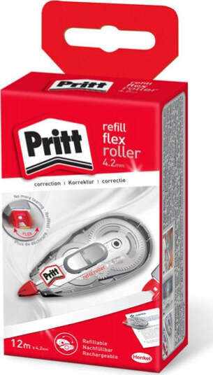 Correttore a nastro - roller - ricaricabile - 4 2 mm x 12 mt - Pritt [multipack] 5 pezzi Cancelleria e prodotti per ufficio/Penne matite scrittura e correzione/Correttori e gomme/Correttori a nastro Eurocartuccia - Pavullo, Commerciovirtuoso.it