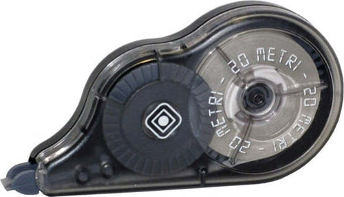Correttore a nastro 20 Metri - 5mm x 20mt - involucro nero - Osama Cancelleria e prodotti per ufficio/Penne matite scrittura e correzione/Correttori e gomme/Correttori a nastro Eurocartuccia - Pavullo, Commerciovirtuoso.it