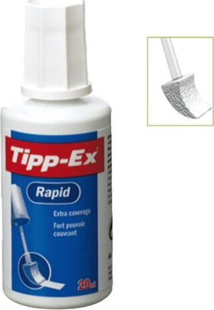 Correttore liquido Rapid - 20ml - Tipp Ex - conf. 10 pezzi Cancelleria e prodotti per ufficio/Penne matite scrittura e correzione/Correttori e gomme/Correttori liquidi Eurocartuccia - Pavullo, Commerciovirtuoso.it