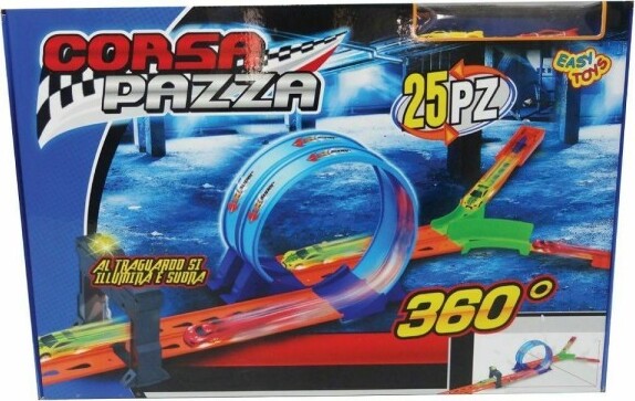 Corsa-Pazza-Pista-Macchine-Evoluzioni-25-Pz.-Giocattolo-Gioco-Bambini