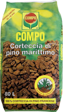 Corteccia Di Pino Marittimo 60 Lt Pacciamante Biologico Riserva D'acqua Giardino e giardinaggio/Giardinaggio/Terra terricci e pacciami/Pacciami La Zappa - Altamura, Commerciovirtuoso.it