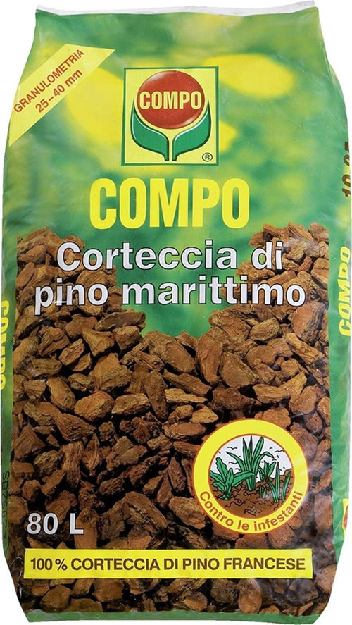 Corteccia Di Pino Marittimo 60 Lt Pacciamante Biologico Riserva D'acqua Giardino e giardinaggio/Giardinaggio/Terra terricci e pacciami/Pacciami La Zappa - Altamura, Commerciovirtuoso.it