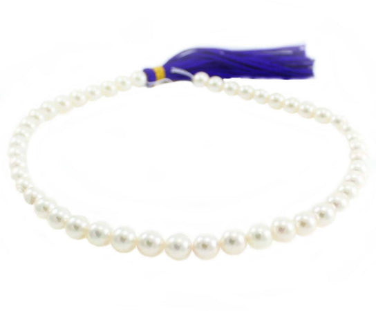 Filo perle per collana Akoya giapponesi 8,5 / 9 Coscia bianco con sfumature naturali