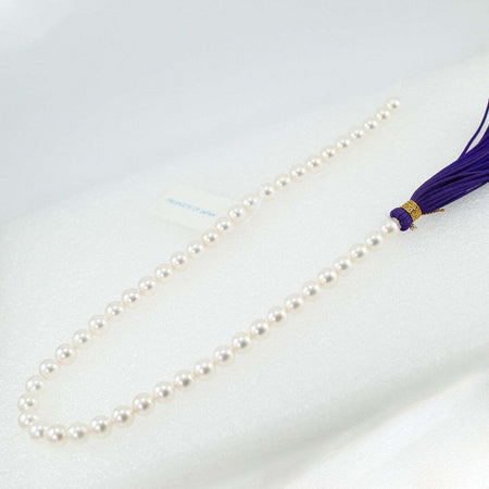 Filo perle per collana Akoya giapponesi 8,5 / 9 Coscia bianco con sfumature naturali
