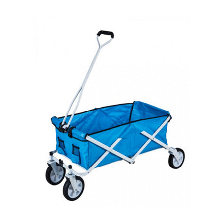 Carrello "Adriatic" struttura in metallo e tessuto blu con ruote
