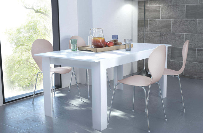COSTANZO---tavolo-da-pranzo-160/200x90x75-h-Bianco-Milani-Home