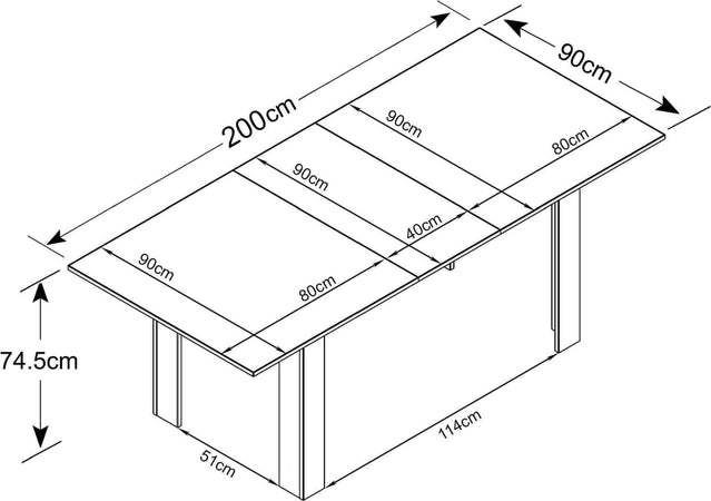 COSTANZO---tavolo-da-pranzo-160/200x90x75-h-Rovere-grigio-Milani-Home