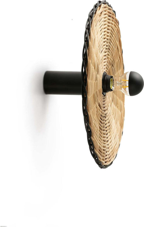 COSTAS 400 H140 Lampada da parete/plafoniera nera/ratan Illuminazione/Illuminazione per interni/Lampadari lampade a sospensione e plafoniere/Plafoniere Led Mall Home - Napoli, Commerciovirtuoso.it