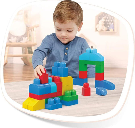 Costruzione-40-Blocchi-Gioco-Mega-Blocks-In-Plastica-Multicolore-Fisher-Price