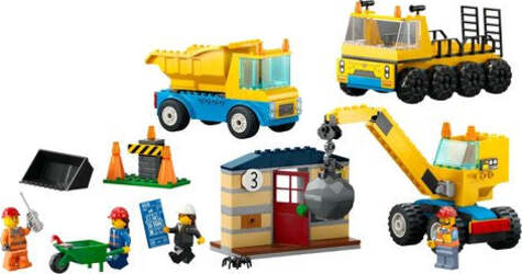 Costruzioni-LEGO-60391-CITY-GREAT-VEHICLES-Camion-da-cantiere-e-gru-co