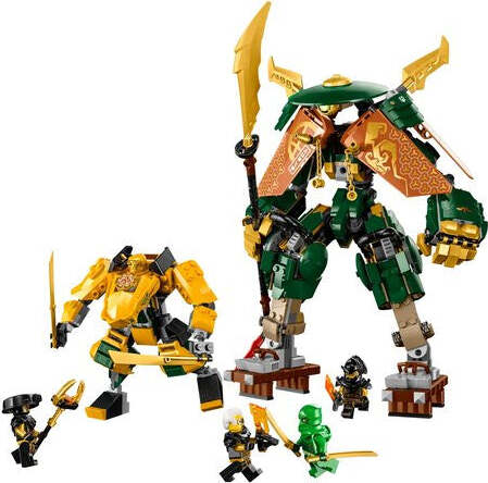 Costruzioni-LEGO-71794-NINJAGO-Team-Mech-Ninja-di-Lloyd-e-Arin