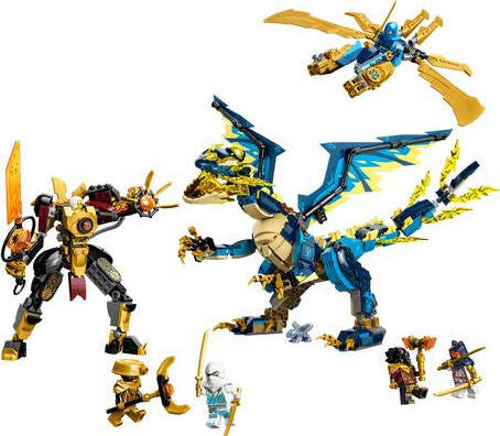 Costruzioni-LEGO-71796-NINJAGO-Dragone-elementare-vs.-Mech-dell’Impera