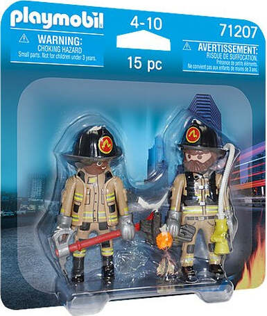Costruzioni-Playmobil-71207-DUO-PACK-Pompieri-in-azione