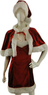 Costume-Babbo-Natale-Donna-Vestito-Natalizio-Sexy-Natale-3-Pezzi-Taglia-Unica
