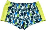 Costume Bimbo Fantasia Palme Surf Costumino Bambino Estate Corto Costume da Bagno Parigamba Verde Blu e Bianco PARIGAMBA Piccole Canaglie - Tropea, Commerciovirtuoso.it
