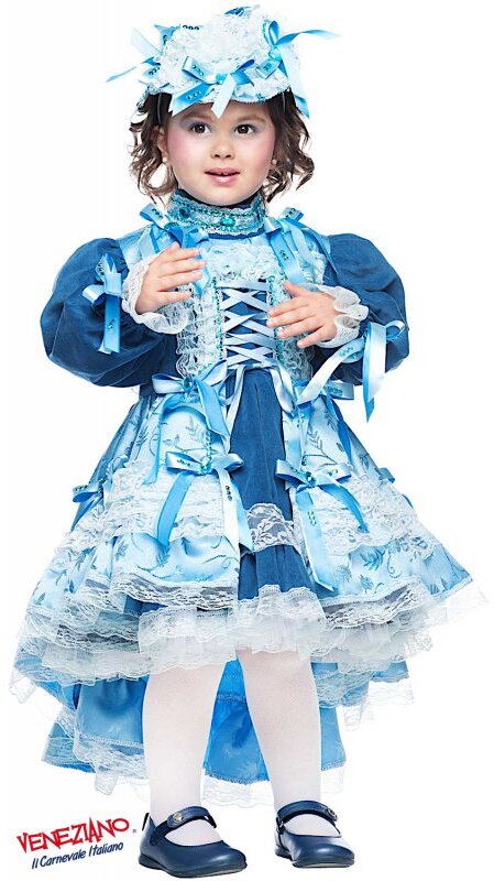 Costume carnevale ballerina del moulin rouge 0-3 anni - veneziano 50745