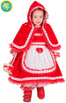 COSTUME CARNEVALE CAPPUCCETTO ROSSO LUSSO IN VELLUTO - PEGASUS 2124