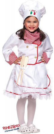 Costume carnevale cuoca da 3 a 6 anni - veneziano 5056