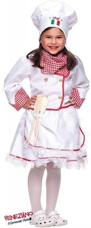 Costume carnevale cuoca da 3 a 6 anni - veneziano 5056