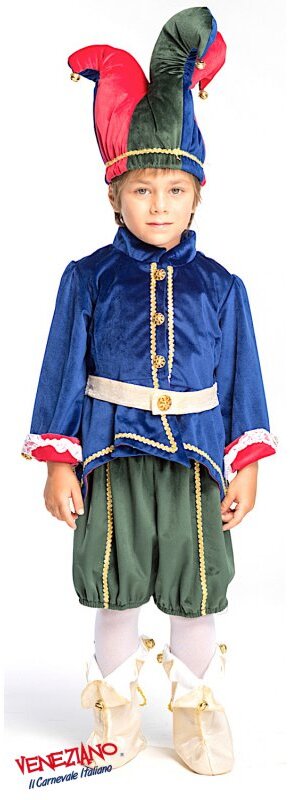 Costume carnevale giullare 0-3 anni - veneziano 54129