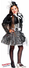 Costume carnevale lady crudelia da 7 a 10 anni - veneziano 50596
