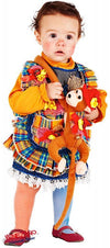 Costume carnevale piccola pippi lusso 0-3 anni - veneziano 50601