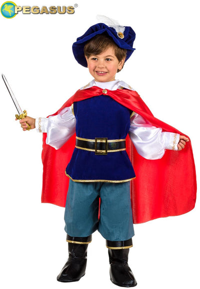 COSTUME CARNEVALE PRINCIPE DELLE FIABE BAMBINO DA 3 A 6 ANNI - PEGASUS COD. 0769