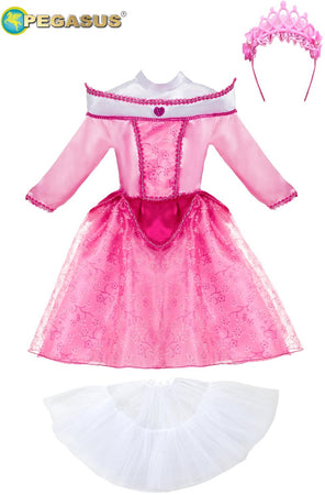 COSTUME CARNEVALE PRINCIPESSA AURORA BIMBA DA 10 A 36 MESI - PEGASUS 2109