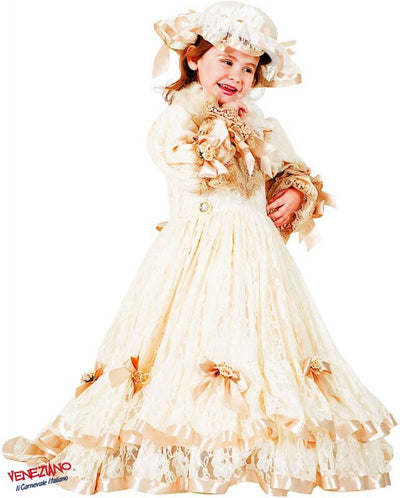 Costume carnevale principessa sissi da 7 a 10 anni - veneziano 8915