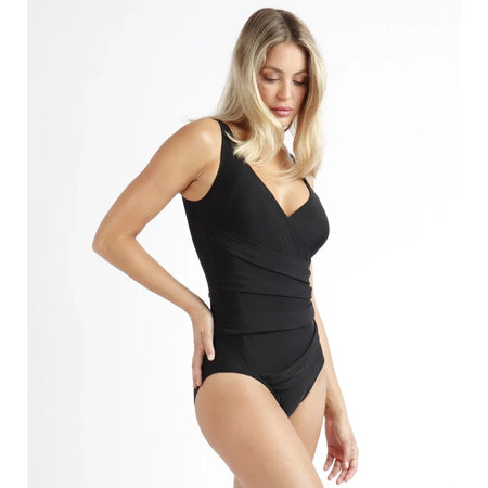 Costume da Bagno Donna Admas 11424-0 Curvy Fold Riduttore Nero Snellente