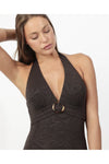 Costume Donna Admas 11533 Intero Scollo All’Americana Cioccolato
