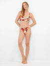Costume Donna Gisela 2/30407T Bikini Triangolo Stampa Geometrica con Dettaglio Metallico