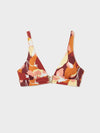 Costume Donna Gisela 2/30407T Bikini Triangolo Stampa Geometrica con Dettaglio Metallico