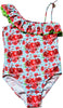 Costume Intero Bambina Righe Azzurro e Rosso Costume da Bagno Bimba Mono Pezzo Costumino Fashion Estivo Fantasia Melograno Con Volant INTERO Piccole Canaglie - Tropea, Commerciovirtuoso.it
