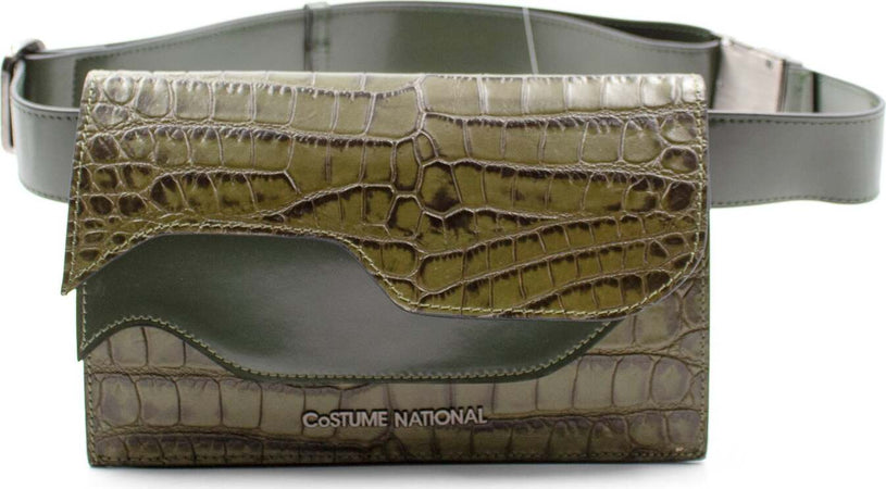 Costume National Cn1015_H001 Borsa Donna a Tracolla Rinforzata Verde Militare Con Cinghia Regolabile E Chiusura a Patta magnetica 22x14x5cm Moda/Donna/Borse/Borse a tracolla Starbag - Gaeta, Commerciovirtuoso.it