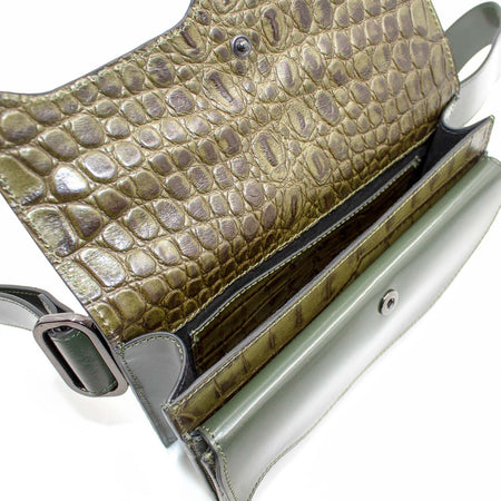 Costume National Cn1015_H001 Borsa Donna a Tracolla Rinforzata Verde Militare Con Cinghia Regolabile E Chiusura a Patta magnetica 22x14x5cm Moda/Donna/Borse/Borse a tracolla Starbag - Gaeta, Commerciovirtuoso.it