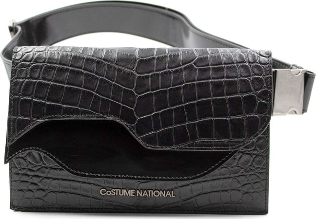 Costume National Cn1015_h002 Borsa Donna A Tracolla Nera Rinforzata Con Cinghia Regolabile E Chiusura A Patta Magnetica 22x14x5cm Moda/Donna/Borse/Borse a tracolla Starbag - Gaeta, Commerciovirtuoso.it